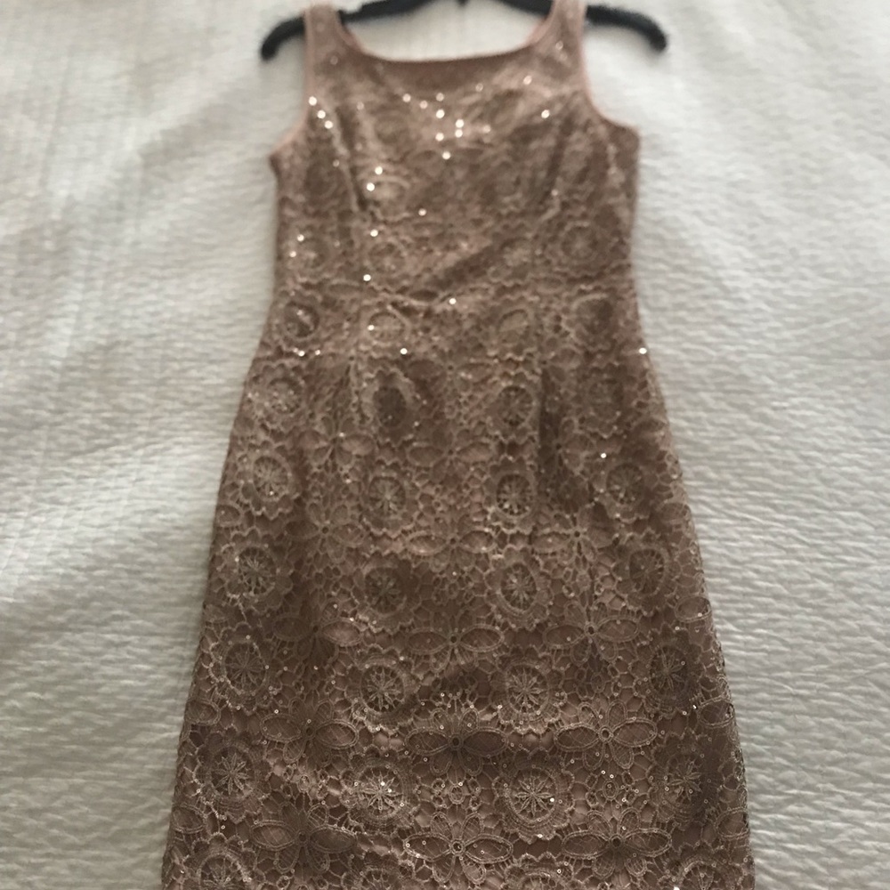 Gold Adrianna Papell Dress